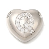 Rack Plating Brass Micro Pave Cubic Zirconia Pendants KK-I722-04P-Q-1