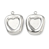 304 Stainless Steel Pendant Cabochon Settings STAS-C167-07D-P-1