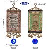 Zinc Alloy & Cloth Hanging Pendant Decorations HJEW-WH0036-21-2
