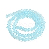 Baking Paint Transparent Glass Beads Strands DGLA-F029-J4mm-10-3