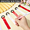 24Pcs 2 Colors Polyester Cheerleader Pom Poms Labels Ribbon FIND-CN0002-32-3