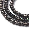 Electroplate Glass Beads Strands X-GLAA-F079-A-FP10-2