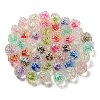 UV Plating Rainbow Iridescent Acrylic Beads OACR-P010-20-3