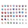 Acrylic & Resin & Polymer Clay Rhinestone European Beads FPDL-S015-04H-2