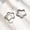 201 Stainless Steel Hoop Earrings EJEW-Z137-02P-05-3