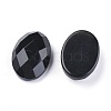 Natural Dyed & Heated Black Agate Cabochons X-G-G760-A10-2