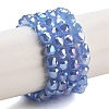 Electroplate Glass Beads Strands EGLA-D030-J4mm-B01-2