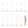 Transparent Plastic Adjustable Doll Standing Bracket AJEW-WH0312-72-7