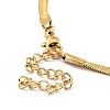 Crystal Rhinestone Butterfly Pendant Necklace with Herringbone Chains LS-NJEW-I116-01G-4
