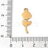 304 Stainless Steel Pendants STAS-C121-12G-3