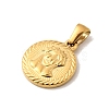 Hand Polished 304 Stainless Steel Pendants STAS-B094-01F-G-2