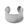 Non-Tarnish 304 Stainless Steel Cuff Rings STAS-M333-04B-P-2