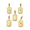 304 Stainless Steel Enamel Pendant Decoration STAS-L283-51G-1