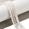 Round Grade A Natural Rainbow Moonstone Bead Strands G-M304-06-5mm-1