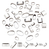 40Pcs 4 Styles 201 Stainless Steel Slide Charms/Slider Beads STAS-BC0003-65-1