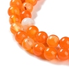 Natural Striped Agate/Banded Agate Beads Strands G-Z060-A01-A03-4