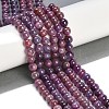 Natural Gemstone Ruby Round Beads Strands G-O017-7mm-06-01-3