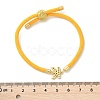 Adjustable Nylon Cord Bracelets X-BJEW-C096-01G-11-5