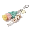 Handmade Macrame Nylon Thread Pendant Decorations HJEW-P019-11P-01-3
