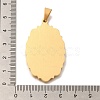 PVD Vacuum Plating 304 Stainless Steel Pendants STAS-U035-43G-02-3