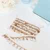 5yards Cotton Thread & Shell Beaded Trim Ribbon OCOR-CY0003-94A-7
