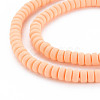 Handmade Polymer Clay Beads Strands CLAY-N008-32-4