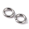 Tarnish Resistant 304 Stainless Steel Open Jump Rings X-STAS-Q186-02-5x1mm-3