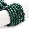 Natural Malachite Beads Strands X-G-I001-4mm-01-5