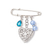 2Pcs 2 Styles Iron Safety Pins JEWB-BR00189-4