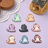 16Pcs 8 Styles Alloy Enamel Pendants ENAM-CJ0004-93-5