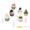3-Tier Acrylic Semicircle Dessert Display Risers ODIS-WH0329-39-1