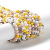 Glass Beads Strands EGLA-A034-M4mm-39-2