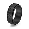 Rune Words Viking Amulet Stainless Steel Rotating Finger Ring PW-WG34578-19-1