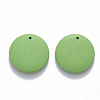 Painted Wood Pendants WOOD-Q040-018A-A05-2