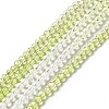 Transparent Gradient Color Glass Beads Strands GLAA-H021-01B-25-2