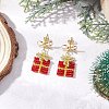 Handmade Glass Seed Beads Dangle Stud Earrings EJEW-MZ00545-01-1