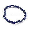 Natural Lapis Lazuli Bead Stretch Bracelets BJEW-K213-18-2