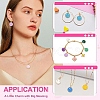 18Pcs 9 Colors Alloy Enamel Charms ENAM-YW0001-97-O-5