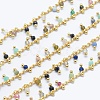Natural/Synthetic Gemstone Handmade Beaded Chains CHC-P003-11A-1