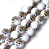 Printed & Spray Painted Glass Beads X-GLAA-S047-01C-1