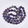 Electroplate Glass Beads Strands X-EGLA-T017-05E-2