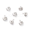 Brass Ear Nuts KK-P001-75P-1