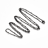 Brass Coated Iron Curb Chain Necklace Making MAK-T006-02A-1