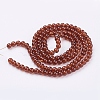 Spray Painted Crackle Glass Beads Strands LS-CCG-Q001-6mm-16-2