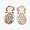 Undyed Natural Wooden Cabochons WOOD-S058-038-2