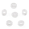 6Pcs 925 Sterling Silver Hollow Initial Beads STER-TA0001-53O-2