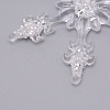 Acrylic Transparent Pendants TACR-WH0001-18-2