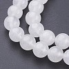 Natural White Jade Beads Strands GSR10mmC138-2