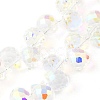 Electroplate Glass Beads Strands EGLA-D030-17T-2