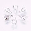 Grade AA Brass Ice Pick Pinch Bails for Pendant Making KK-M008-b-05S-NR-1